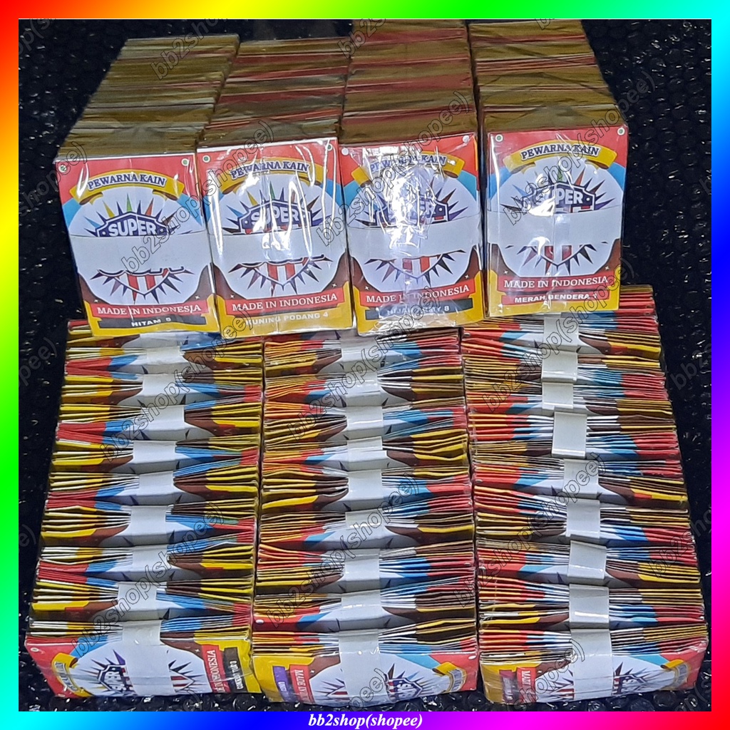 Pewarna Kain Warna Hitam Fabric Dye Sumbo Pakaian Merk Usa Sumba Celana Kaos Jeans Wantex Wantek