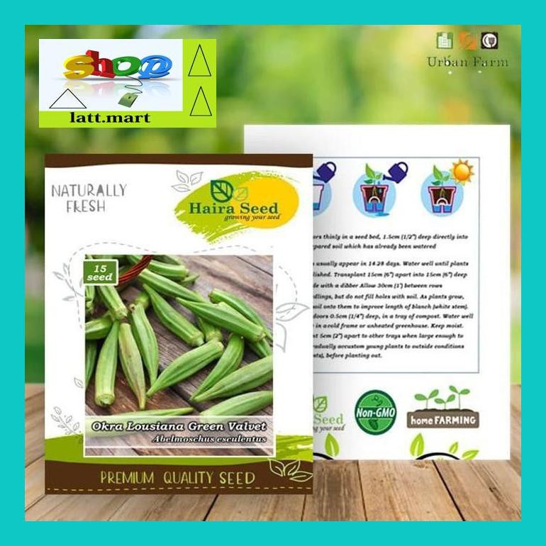 

Yu04Yts Benih-Bibit Okra Hijau Louisiana Velvet (Haira Seed) Yul0F40Ul