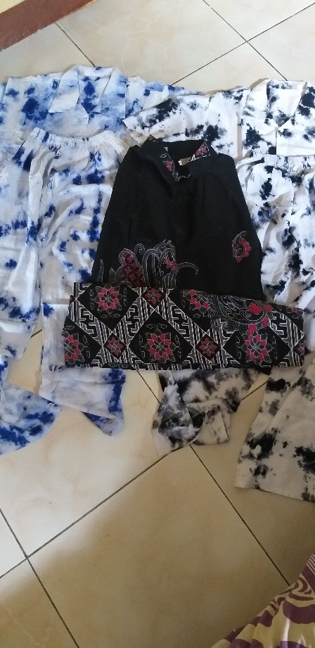 Terlaris Serut Genes Jelita Tunic Navbor Yelbor Whitbor Creambor Tunik Batik Modern Hrb030 Dolbi#