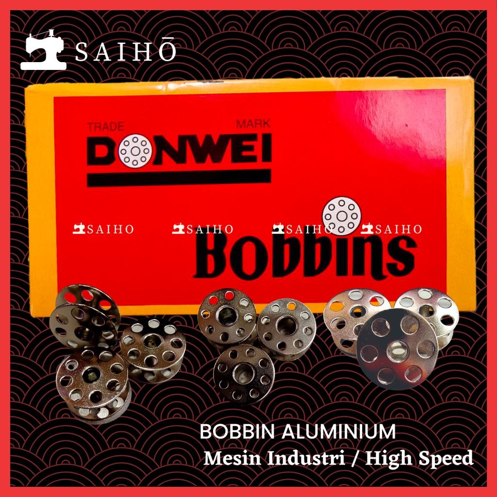 [DONWEI] Spul Spool Bobbins Aluminium Mesin Jahit Industri Jarum 1 HS