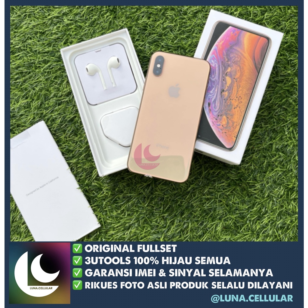 Apple iPhone XS 64GB 256GB 512GB Second Seken Bekas Ori Asli Fullset Mulus