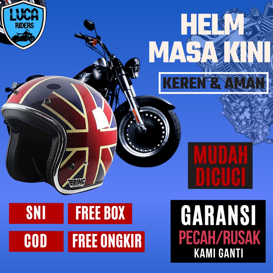 Helm Scoopy Classic Cewek Klasik Bogo Cargloss Gm Wanita Vint Half Face Nhk Racing Touring Scopy