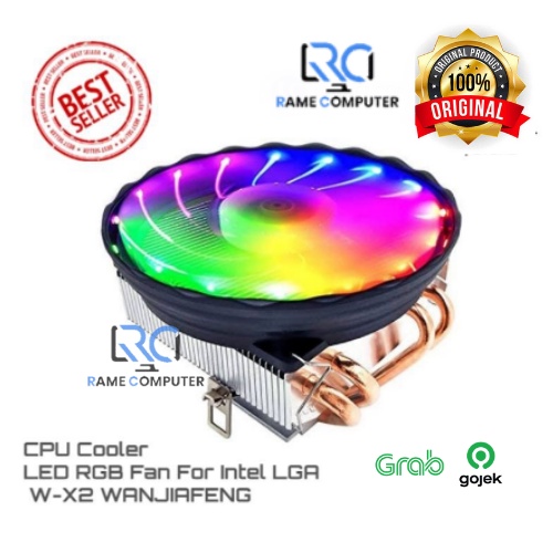 CPU Cooler LED RGB Fan For Intel LGA W-X2 WANJIAFENG