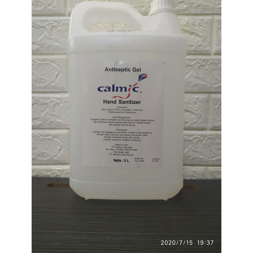 Hand Sanitizer Gel 5 Liter