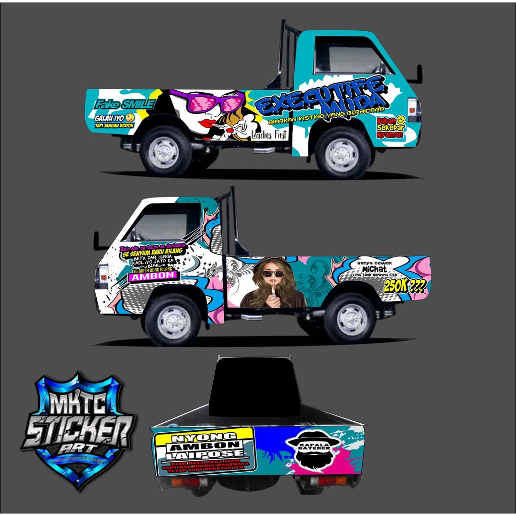 STICKER L300 (PINTU-BAK-PINTU BELAKANG) FULL