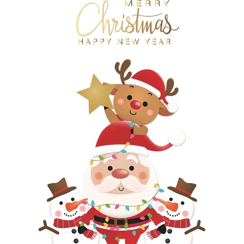 Stiker Dinding Desain Kartun Snowman Santa Claus Bahan Pvc Statis Dapat Dilepas Untuk Pesta Natal