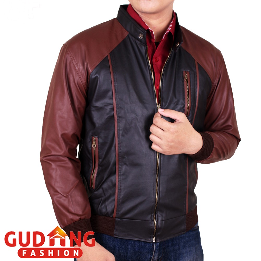 Jaket Kulit Oscar Kombinasi Pria JAK 2285