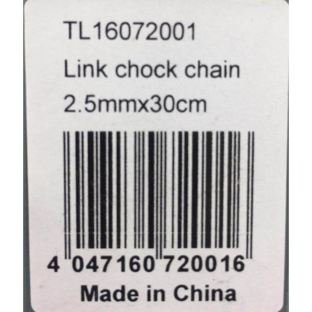 Panda Rantai Leher Anjing Stainless Steel  Long Link Choke Chain 2.5mm