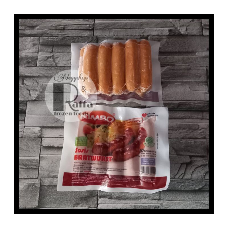 

Kimbo bratwurts sosis sapi 500gr