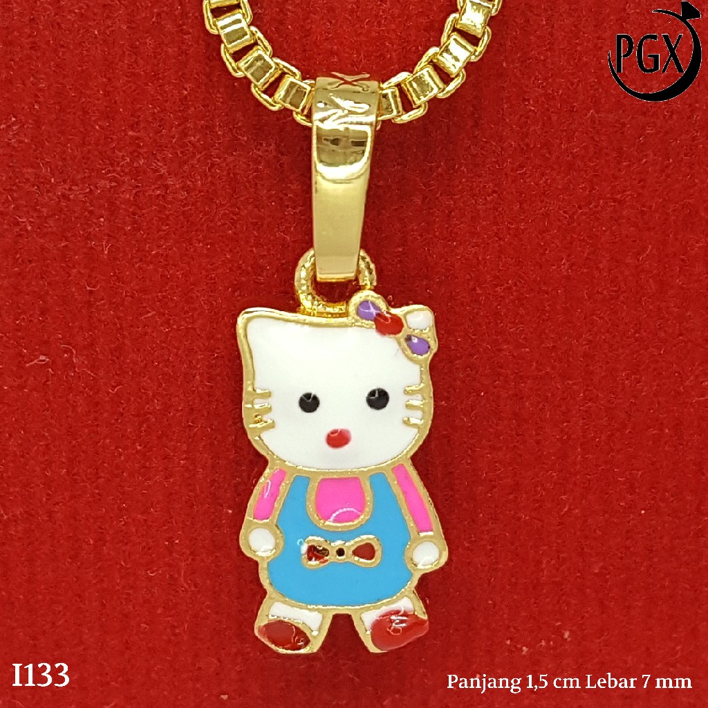 PGX Liontin Kalung Xuping Wanita Perhiasan Lapis Emas Aksesoris Fashion - I133