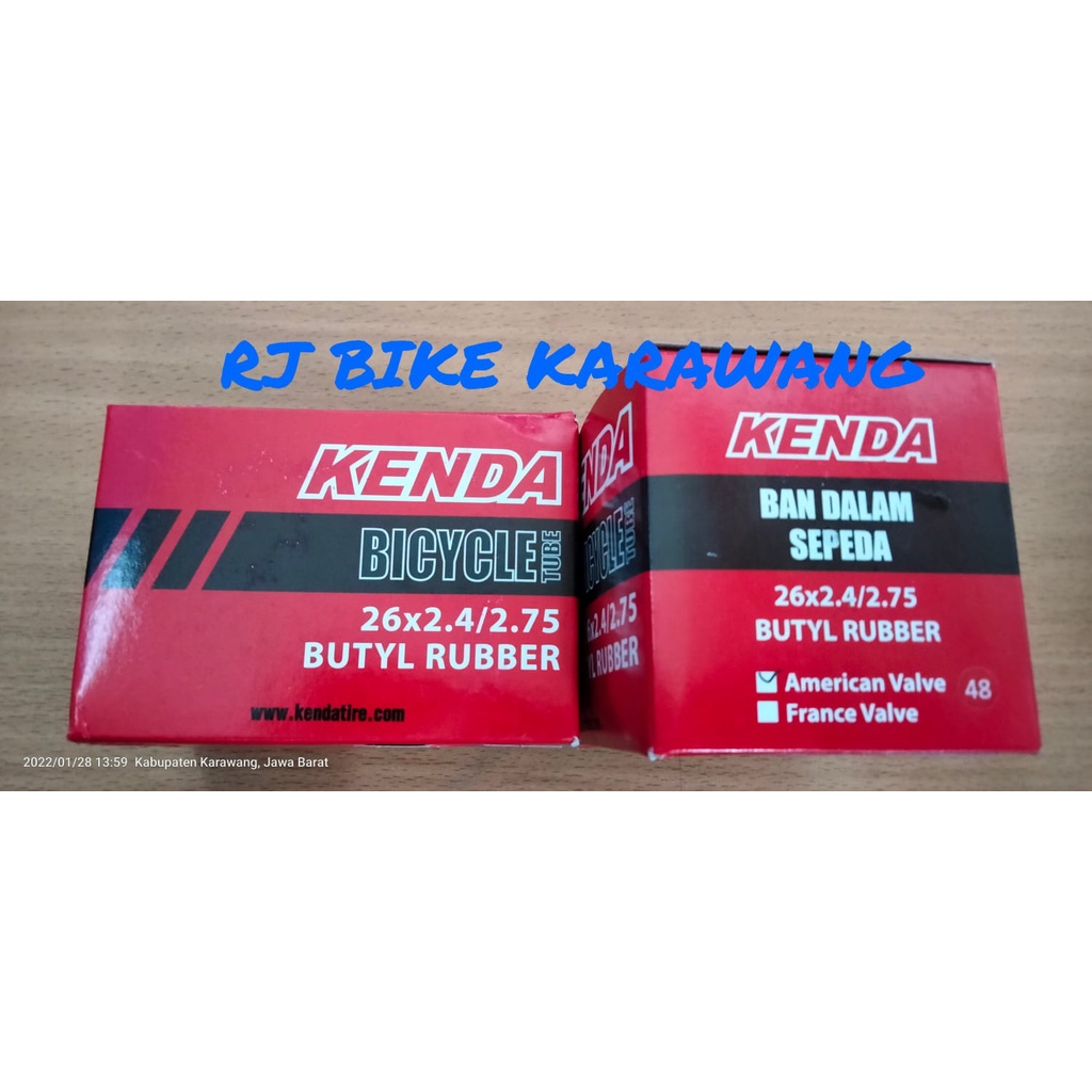 BAN DALAM KENDA 26 X 2.4/2.75 PENTIL MOTOR AV 48MM