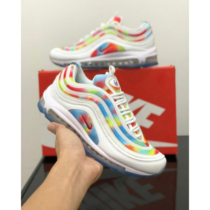 Sepatu Nike Air Max 97 White Rainbow Buat Cewek