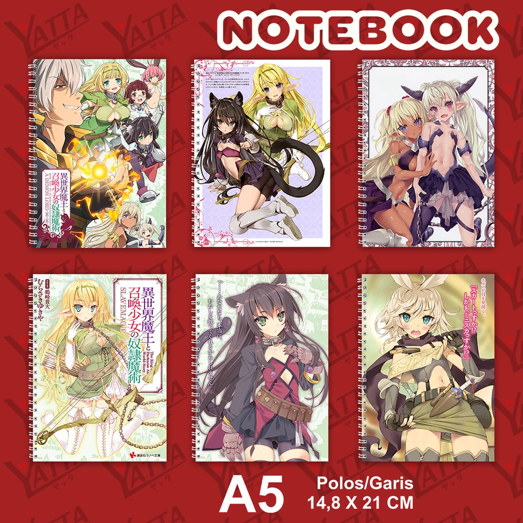 

Notebook Anime Isekai Maou Ukuran A5(21cm x 15cm)