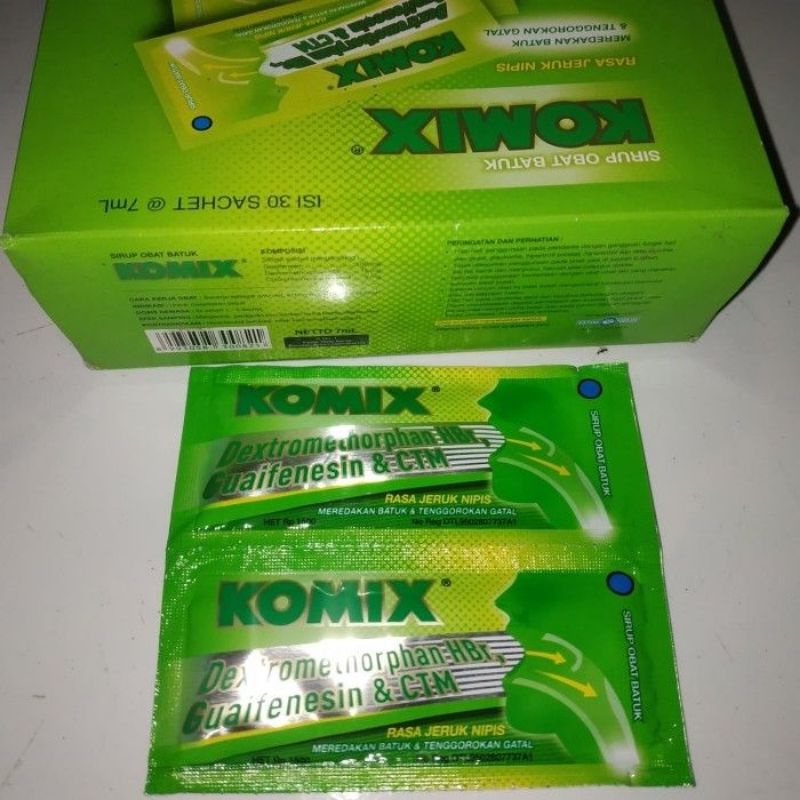 Komix Rasa Jeruk Nipis 1 Box Isi 30 Sachet