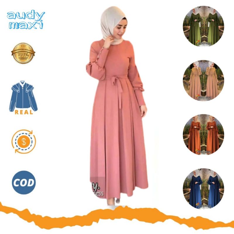 Gamis Syari Terbaru 2021 2022 Mewah Lebaran Remaja Brukat Syar i asdf Dress Kondangan Wanita Kekinian Fashion Muslim Casual Import-1