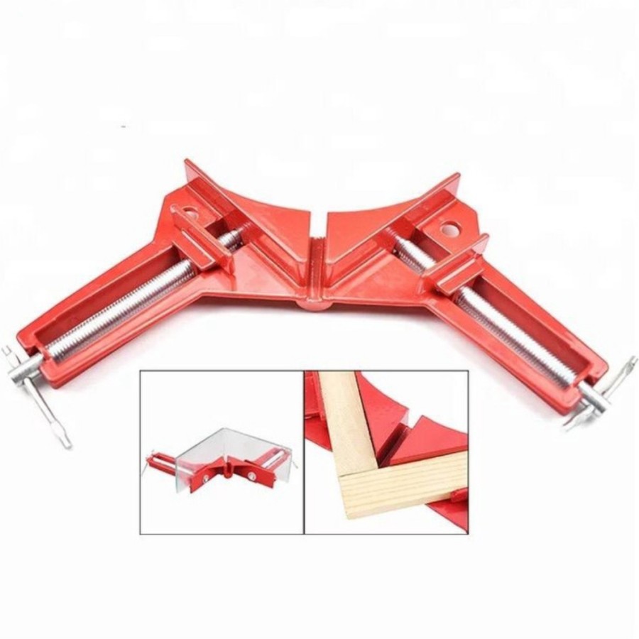 CORNER CLAMP KLEM SIKU MITRE PENJEPIT SUDUT FRAME KAYU 3&quot; 90 DERAJAT