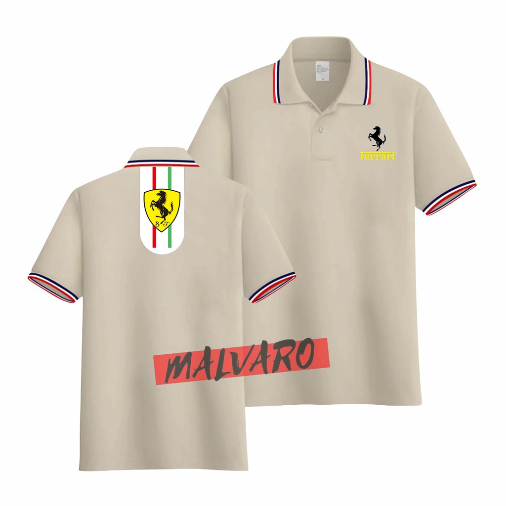 MALVARO Polo Shirt / Polo List / Kaos Kerah Pria / Kaos Polo / Tshirt Pria N-1 (CL-DB)