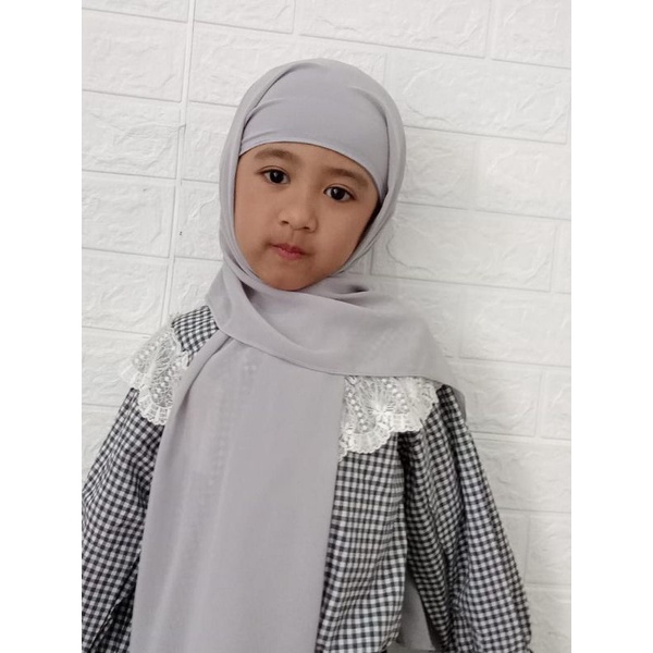 pashmina iner anak pashmina ciput anak