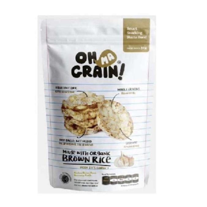 

Promo Oh Ma Grain Popped Rice Crackers Garlic 50 G Berkualitas