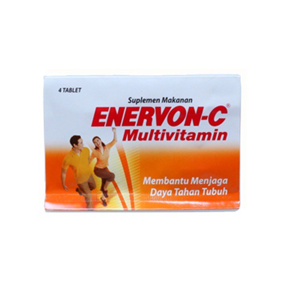 ENERVON C TABLET PER STRIP ISI 4 MULTIVITAMIN DAYA TAHAN TUBUH