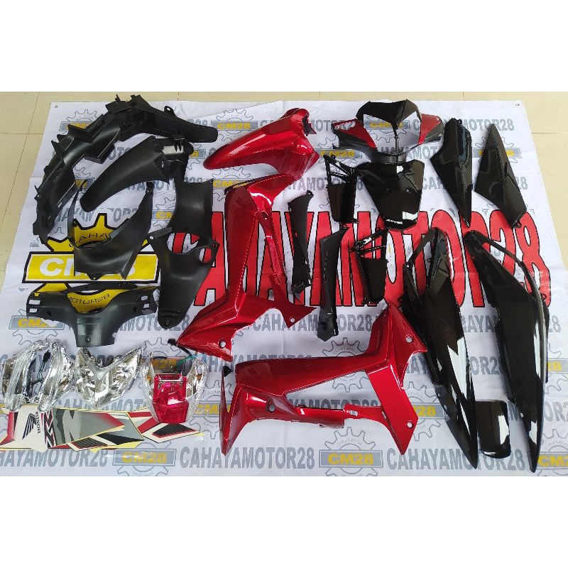COD BAYAR DITEMPAT  Full Set Cover Body Supra X 125 2007 2013 Supra X 125 Batman Merah Biru.