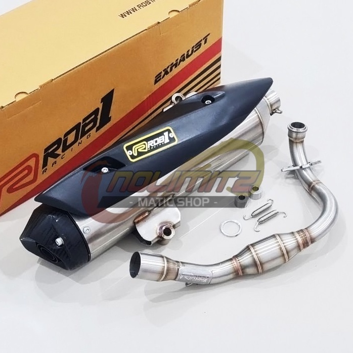 Knalpot Standar Racing ROB1 Power Boom Honda PCX 150 Lokal