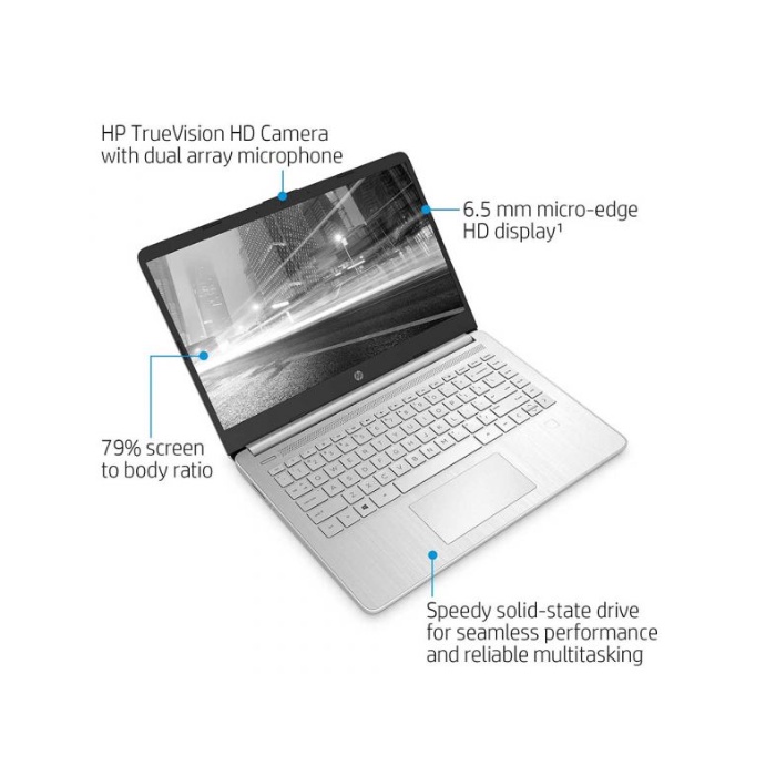 Laptop Murah Hp 14 Core i3 1115G4 RAM 12GB 256GB SSD Windows11 14 Inchi HD