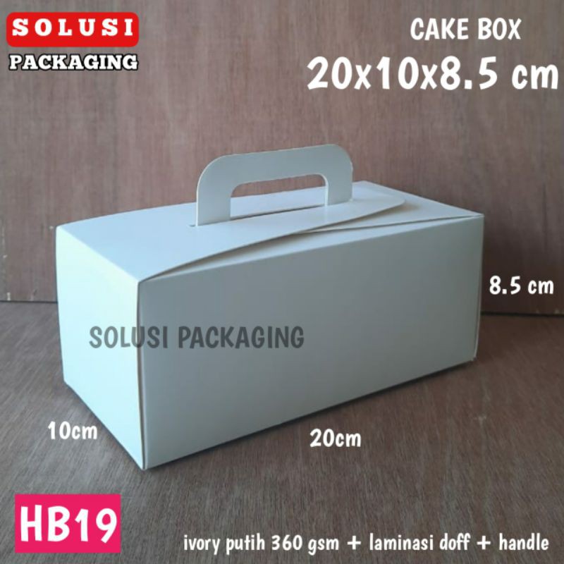 

isi 10 kotak kue 20x10cm hb19 | kardus pizza tart parcel brownies cake box