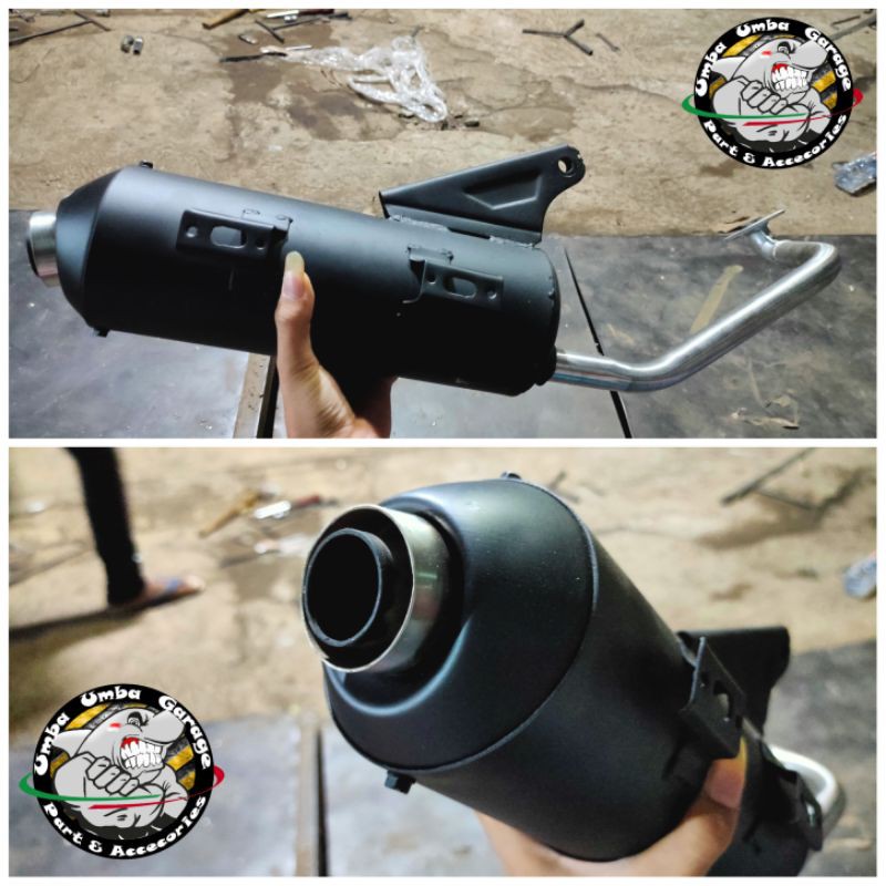 KNALPOT BEAT SCOOPY COPY CMS (LEHER STANDAR PATEN & SLIP ON) by zrc