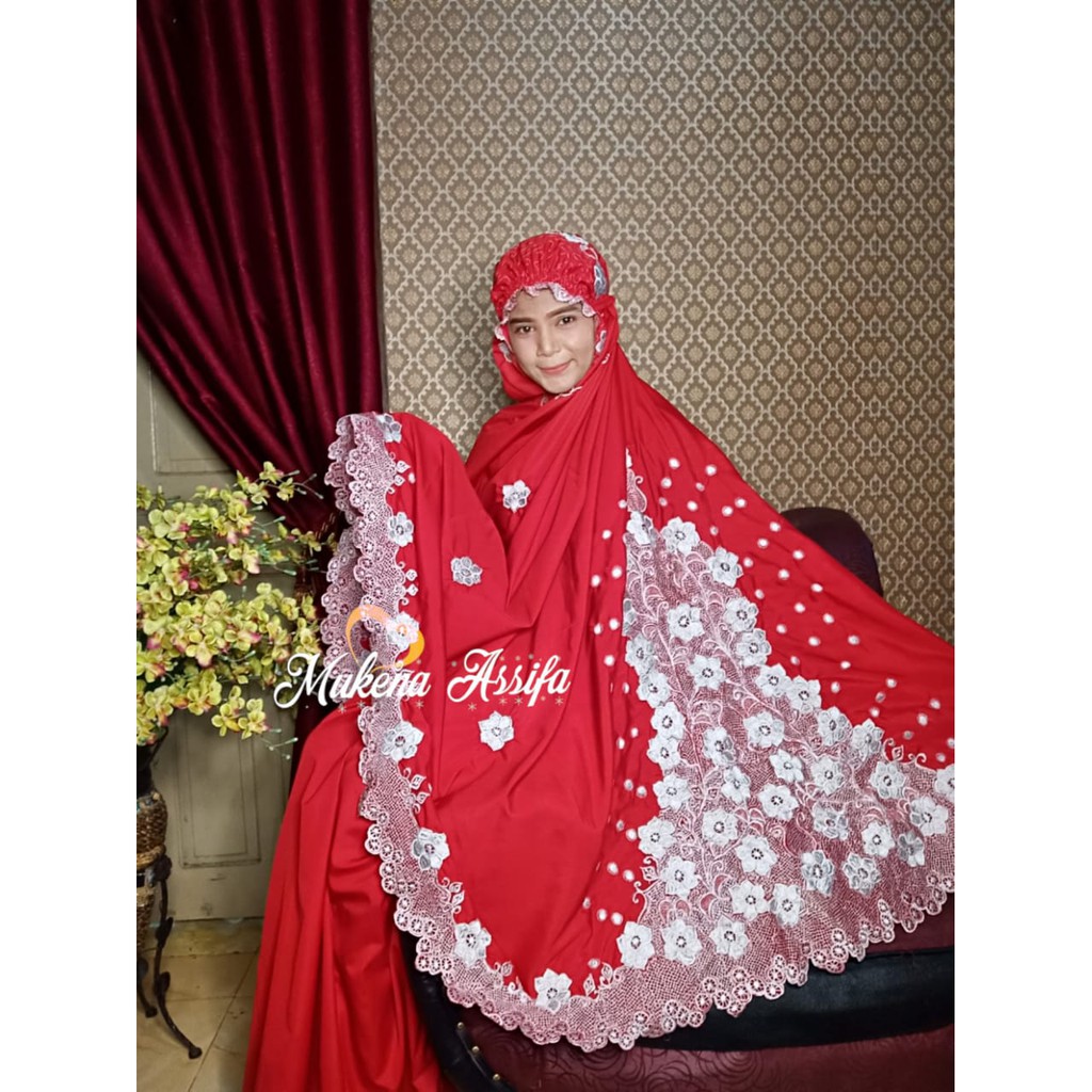 Mukena Satin Silky Bordir Punggung