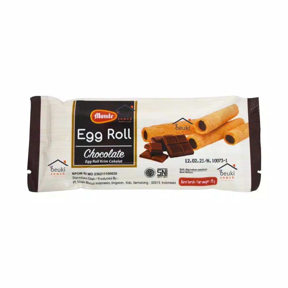 

Monde Egg Roll Chocolate Wafer Roll Nostalgia - 35gr