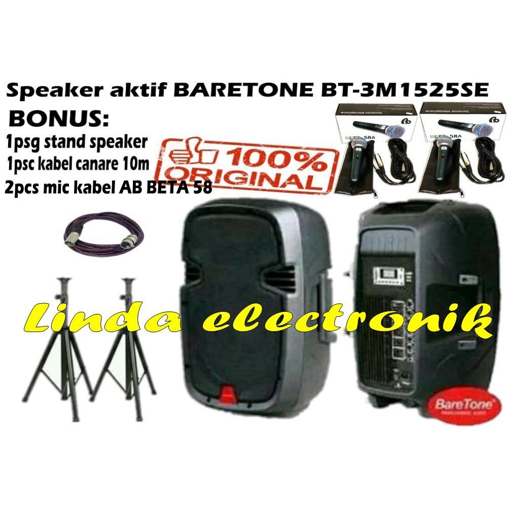 Speaker aktif baretone bt3M1525se 15inch 1psg bt 3m 1525se 15inch
