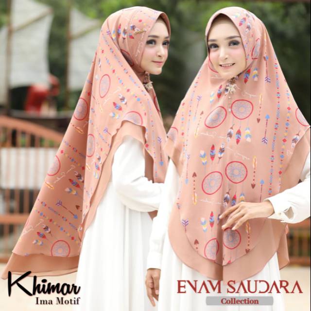 khimar motif 6 saudara