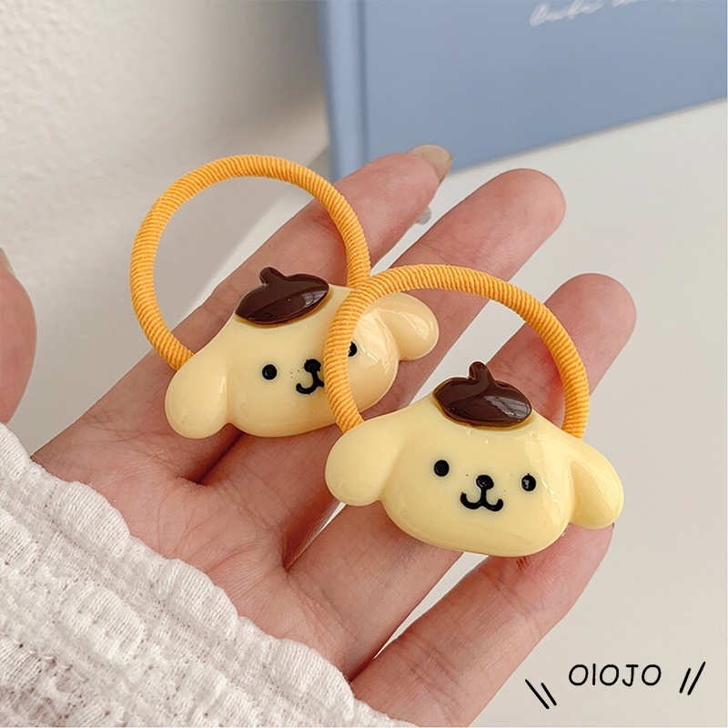 2Pcs Korea Lovely Lolita Tali Kepala Karet Elastis Tinggi Net Merah Sederhana Aksesoris Rambut Gadis - ol