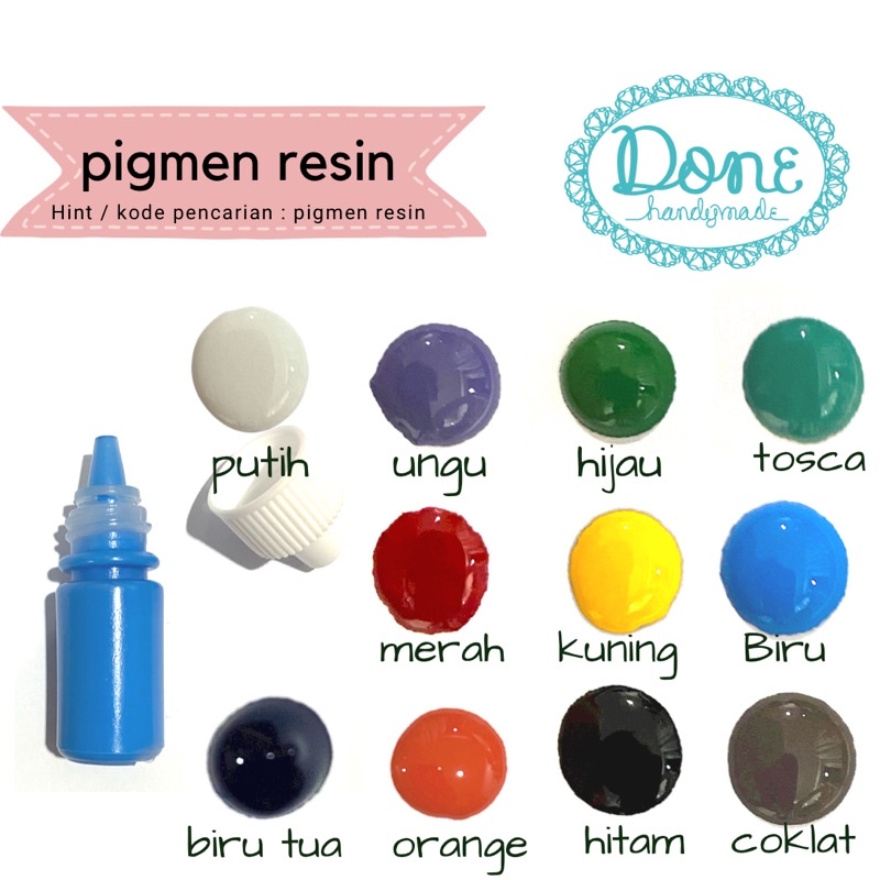 Pigmen pewarna resin pigment colouring resin bahan pewarna resin pigmen resin