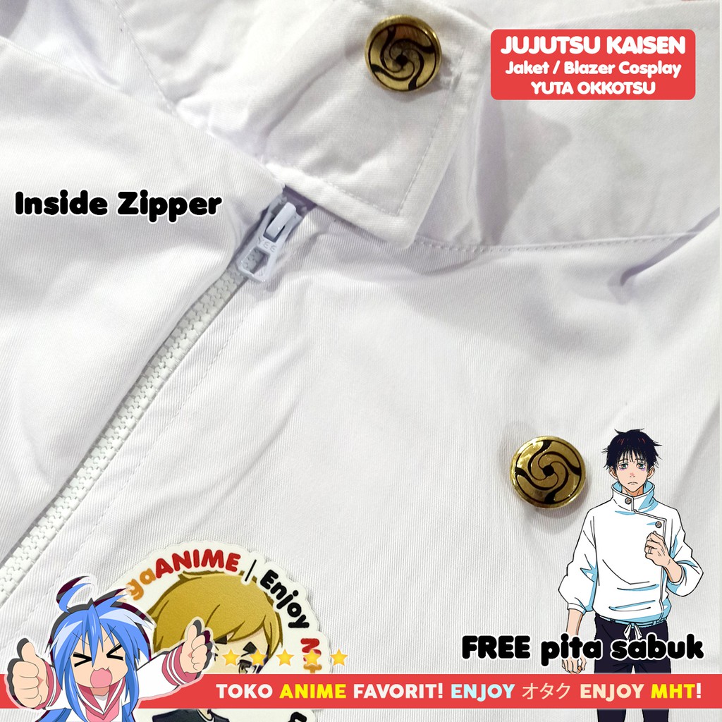 Blazer Jaket Anime Cosplay Gakuran Jujutsu Kaisen Yuta Okkotsu