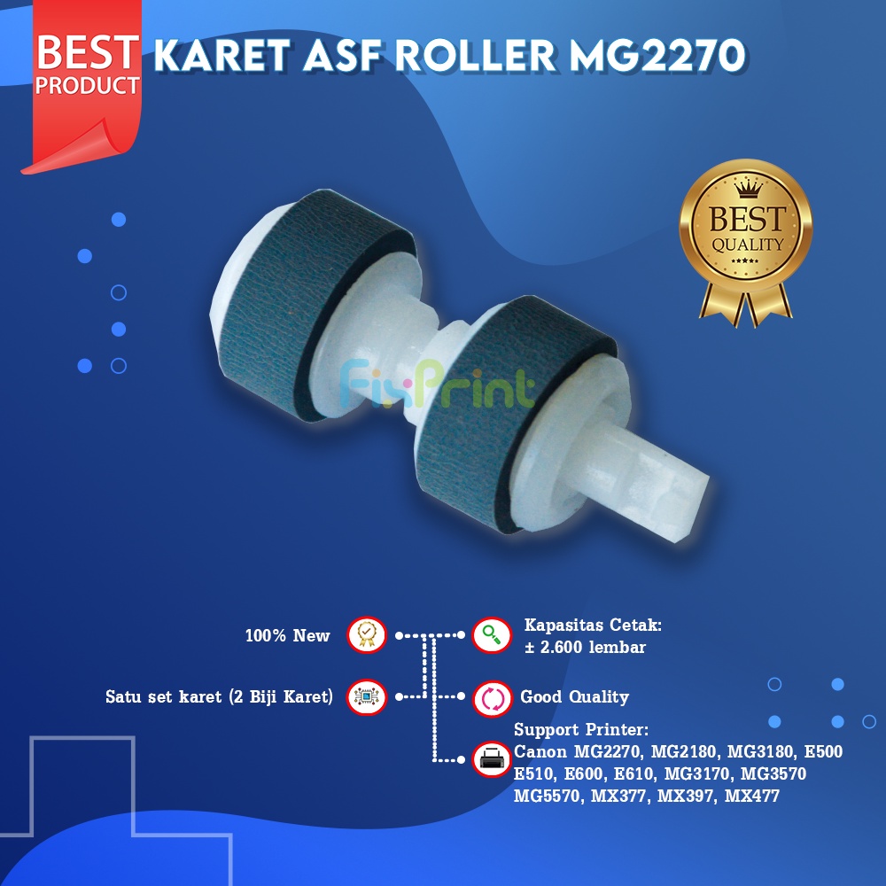 Karet ASF Roller Printer Canon MG2270 MG2180 MG3180 E500 Penarik Kertas New