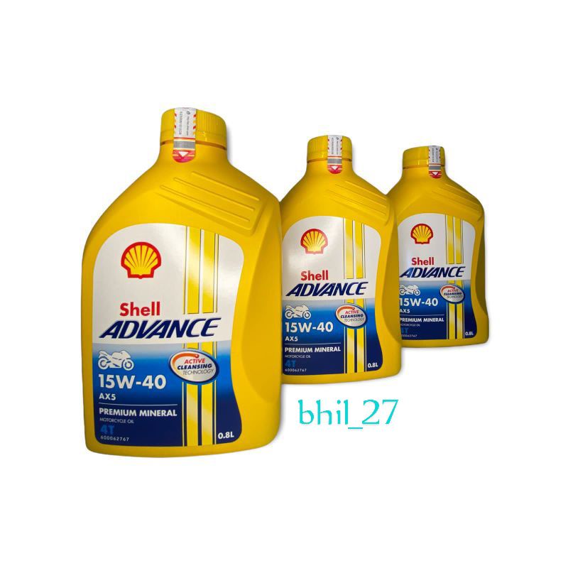 oli shell advance ax5 4t 800ml