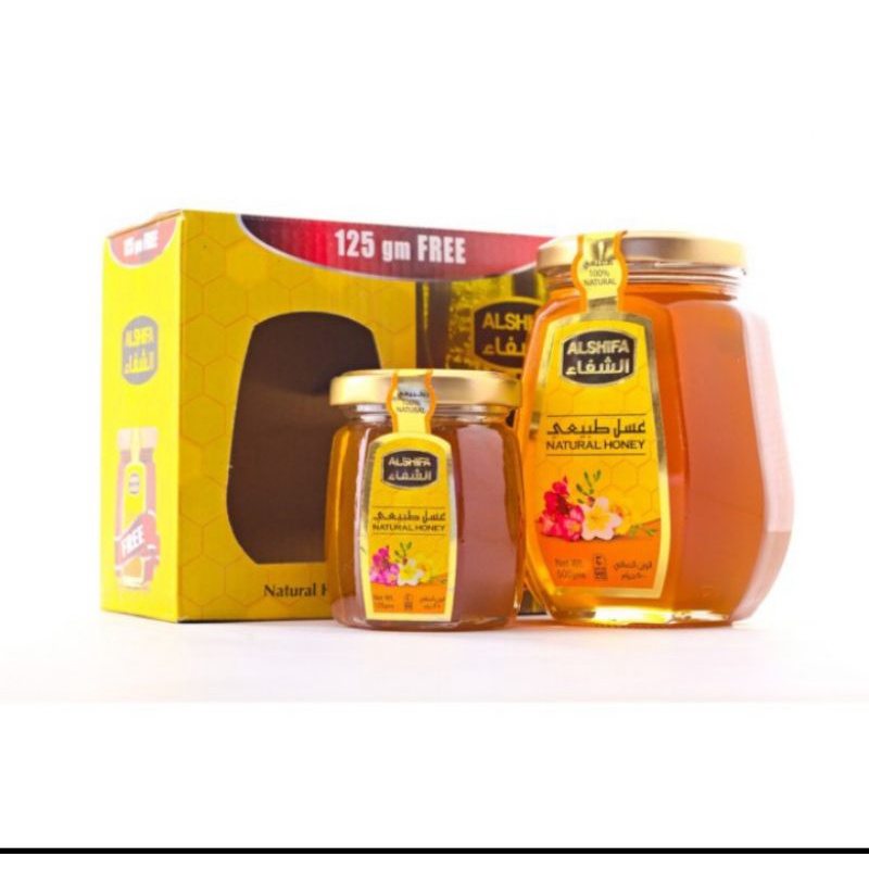 

madu al shifa paket 500 free 125gr