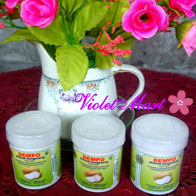 CREAM DEMPO EKSTRAK BENGKOANG ASLI BPOM KEMASAN HEMAT ISI 3
