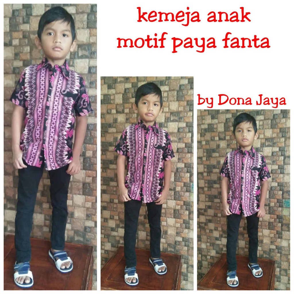 Kemeja Batik Anak Aneka Pilihan Motif