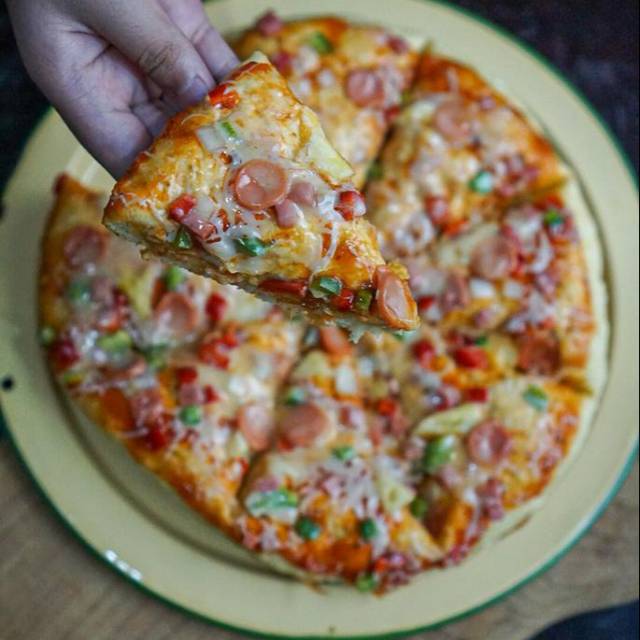 

Homemade Pizza Teflon Val's Kitchen Varian Topping Supreme