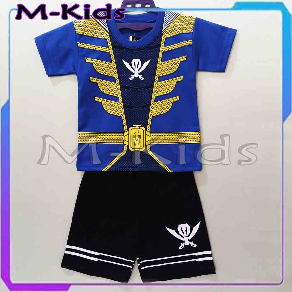 MKids88 - Baju Setelan KAOS Anak / Kostum Karakter Power Rangers
