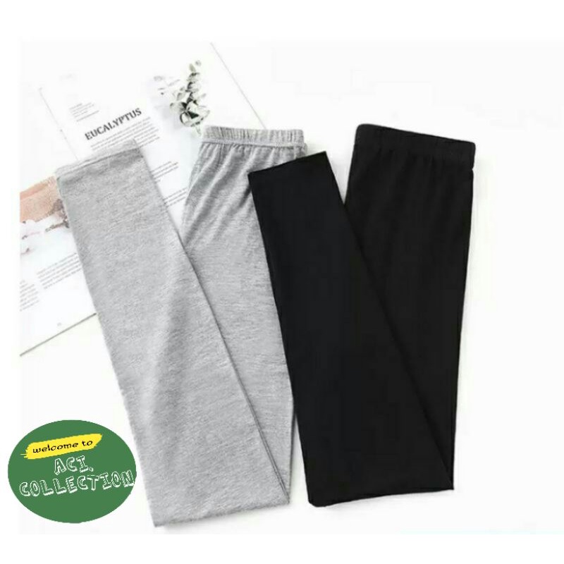 Legging Soft Rayon Kaos Standar L / Legging Panjang Kaos Standar