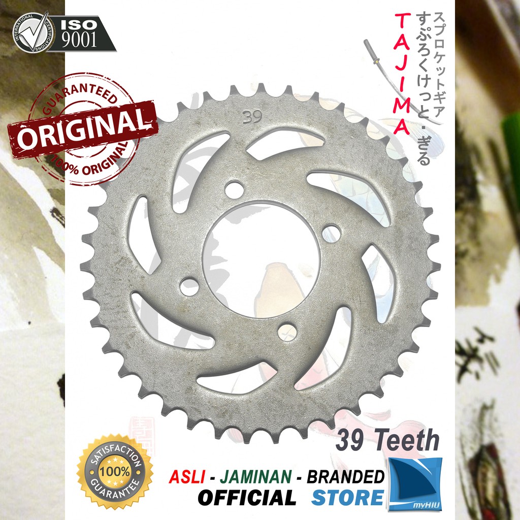 Gigi Tarik 28T ~ 39T SUZUKI Arashi Titan Gir Belakang - Rear Sprocket Gear TAJIMA