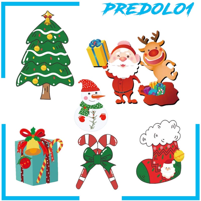 [PREDOLO1] Christmas Yard Signs Stakes Decorations Outdoor Garden Signs for Christmas