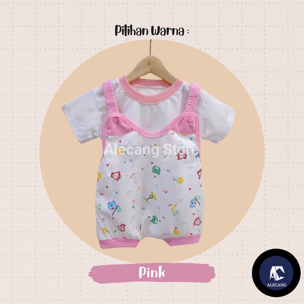 BAJU BAYI OVERALL / BAJU KODOK TRALALA KAOS KATUN