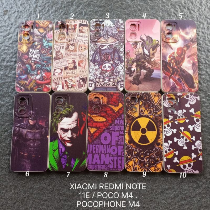 Case gambar Xiaomi Redmi Note 11E . Xiaomi Pocophone M4 . POCO M4 motif cowok soft softcase softshell silikon cover casing kesing housing