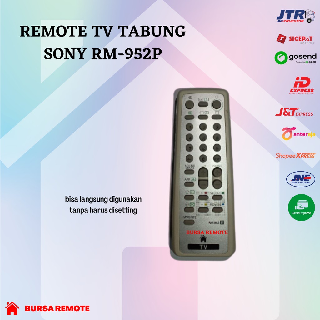 Remot REMOTE TV TABUNG SONY RM-952 putih - ECERAN Dan GROSIR