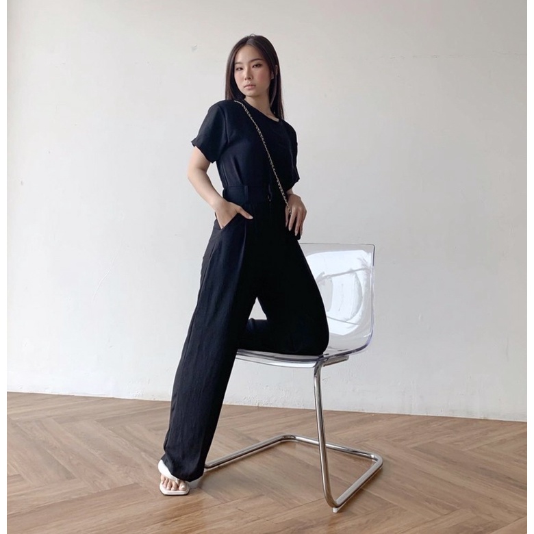 BIANCA 2 IN 1 SET - SETELAN WANITA KANTOR KOREA ( LONG PANTS ) SETELAN FORMAL KANTOR - PAKAIAN WANITA KANTORAN KOREA POLOS - HADIAH / KADO ULTAH CEWEK